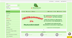 Desktop Screenshot of e-biomarkt.de