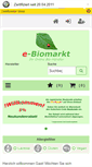 Mobile Screenshot of e-biomarkt.de